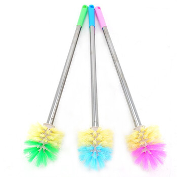 冰禹 BYrl-59 不锈钢马桶刷 清洁厕刷马桶刷 长柄厕刷清洁刷 圆头（颜色随机）