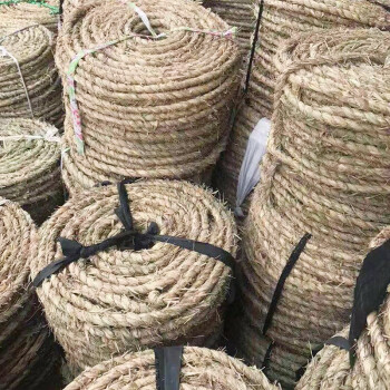 益美得 WYQ0105 防滑草垫大棚保温稻草帘子树木防冻草绳 2.0cm粗130米一盘