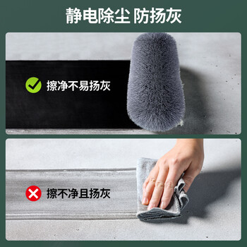 苏力达鸡毛掸子除尘2.5米可伸缩汽车家用静电除尘掸天花板打扫灰尘神器