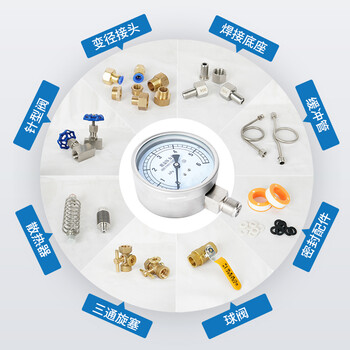 匡建仪表（CONJANT）YE-100BF膜盒压力表304不锈钢微压表真空表负压表M20*15螺纹 0-25kpa 