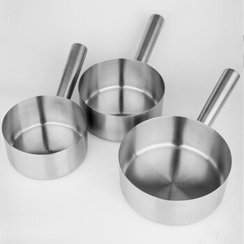 庄太太 口径16CM 不锈钢水勺厨房水瓢加厚长柄水勺厚实耐摔水壳水舀