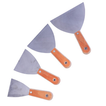 康丽雅 K-0190 木柄油灰刀 抹灰刀腻子刀清洁铲刀刮刀 1寸-10个装