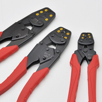 压线钳台湾OPT棘轮式裸端子压线钳 绝缘端子KA-6进口省力压线钳子 KA-6 铬钒合金钢