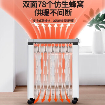 先锋SINGFUN 取暖器电暖器CY88MM-12/DS1882蜂窝结构热浪电油丁电暖器12片
