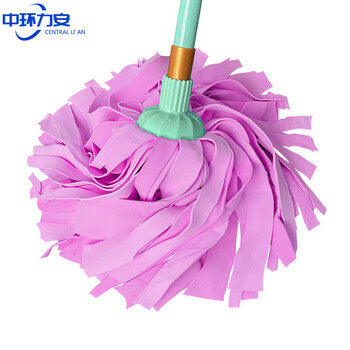 中环力安【鹿皮巾拖把颜色随机】老式墩布鹿皮绒吸水拖ZHLA-N0004