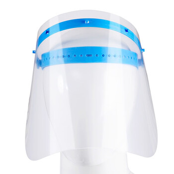 者也 透明防护面罩面屏 可调节可替换隔离面罩 口腔科防护面罩 防油防雾防飞溅防唾沫面屏 支架+10片替换片