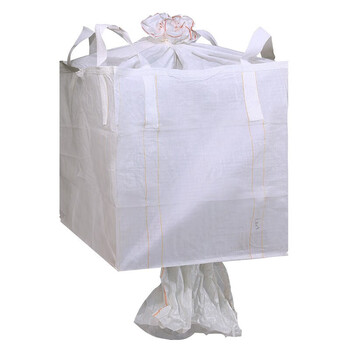 飞尔（FLYER）大口布吨包袋 承重1.2吨 加厚耐磨太空袋 四吊加围上封口布下卸料口110X110X110cm【FLJD242】