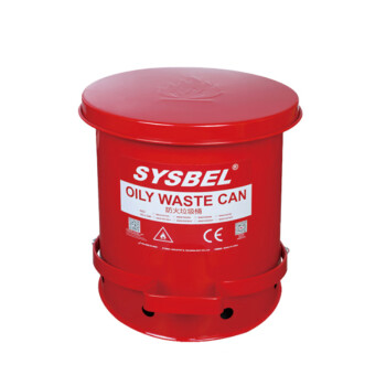 西斯贝尔/SYSBEL WA8109700防火垃圾桶21Gal/79.3L/红色 1个装