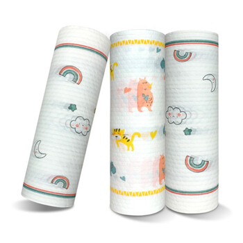 庄太太 水波纹20*25cm1卷25片 吸水无纺布一次性懒人抹布可水洗干湿两用洗碗布