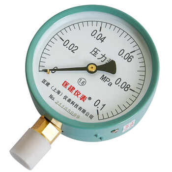 匡建仪表（CONJANT）Y-100压力表径向真空压力表指针式水压表油压表气压表表盘直径100mm 0-0.1MPa 