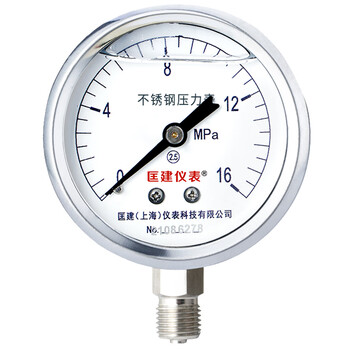 匡建仪表（CONJANT）YTN-60BF 不锈钢耐震压力表  0-16mpa油浸式抗振液压表高精度油压水压表