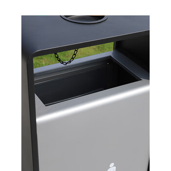  冠峰 GB-26(304不锈钢喷塑) 户外不锈钢垃圾桶定制烟灰缸高档果皮箱室外箱GNG-479