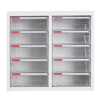 知旦A4效率柜ZD7605工具收纳柜物料盒10抽无门大盒