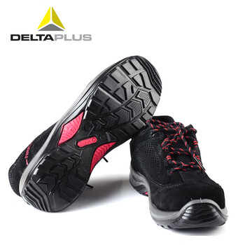 代尔塔（Deltaplus）301212牛皮防砸劳保安全鞋 透气网眼设计防静电防油防刺穿 定做 35码 1双