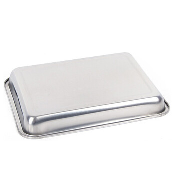 冰禹 BYA-338 不锈钢方盘 仓库零件盒存储盘 酒店长方形托盘 04厚度 40*30*4.8 
