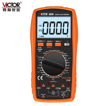 胜利仪器（VICTOR）数字万用表自动量程万用表数字智能高万能表电流表 VC88B 标配现货