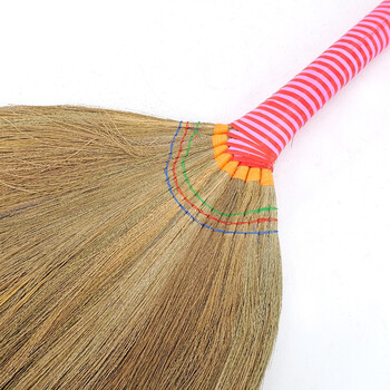 冰禹 BY-275 清洁手工芒花笤帚 间色彩柄芒草扫帚（ 手柄颜色随机）1把