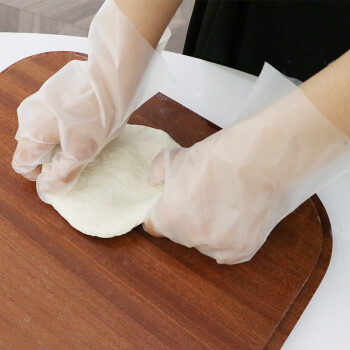 英科医疗 一次性CPE防护手套 加厚厨房烘焙洗碗防污清洁手套 透明色 50只/袋