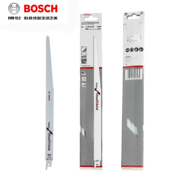 博世（BOSCH）马刀锯条 原装往复锯条伐木工锯片金属木材锯条 S1411DF (1支装) 带金属木材切割 长度300mm