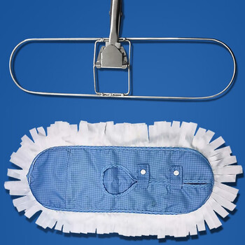 者也（ZYE）防静电拖把GMP工厂车间平板拖把 除尘拖把无尘室洁净拖把 45x17cm拖布+杆