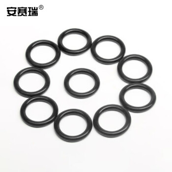 安赛瑞 氟胶o型圈密封圈 o型圈 FKM氟橡胶密封胶圈 黑色 外径14*2mm（100个装） 22092