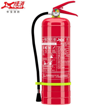 绿消 灭火器 干粉灭火器 消防器材灭火器套装 4公斤干粉灭火器2具+灭火器箱组合 加强款