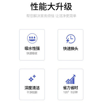 亿丽佳 海绵吸水拖把头 免手洗胶棉清洁替换头 滚轮33公分替换装 15件/组