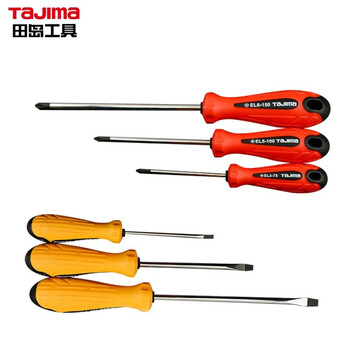 田岛（TAJIMA）EL-ST6 螺丝批组合6件套十字一字改锥螺丝刀维修工具 1301-0696