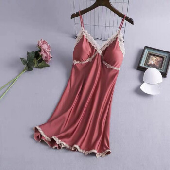 蕾丝韩版诱惑丝绸睡衣裙家居服胖妹妹穿的洋气淑女小姐姐微胖女生女性