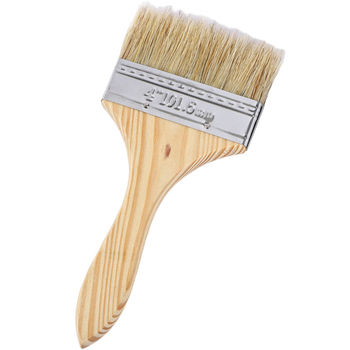 安赛瑞 木质猪毛油漆刷纯猪毛油漆刷 猪鬃毛刷 排笔刷 扫灰刷 油刷  4寸 毛长38mm（20把装）22314