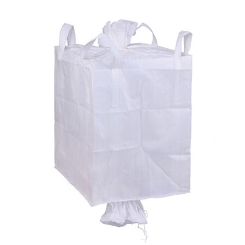 飞尔（FLYER）大口布吨包袋 承重1.2吨 加厚耐磨太空袋 四吊上封口布下出料口100x100x110cm【FLJD283】