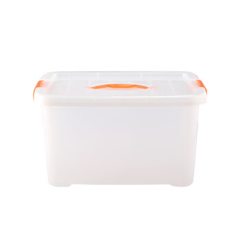 上柯 WY165 半透明收纳箱 塑料盒子有盖 5号箱（特大号)