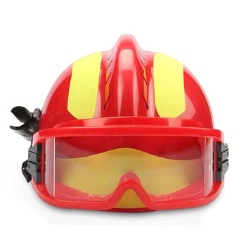 东安（DA） 抢险救援防砸头盔F2 救援安全帽 韩式红色安全帽带灯架 配护目镜