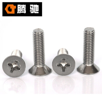 腾驰 CT 304 十字沉头螺钉 GB819 不锈钢沉头螺丝 M5系列 M5-0.8*10（1400支/盒）