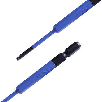 安力士牌（ANEX）球形内六角批头ACBP-2510 H2.5 X 100mm球形风动批咀 球型电动批嘴 球形螺丝刀