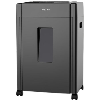 得力（deli）5级保密碎纸机 办公商用碎纸机 多功能文件大型粉碎机 33043持续10分钟 20L