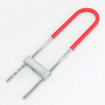 海斯迪克 HKCL-33 U型门锁 玻璃门双开门锁摩托车锁 商场门锁 901型号420mm