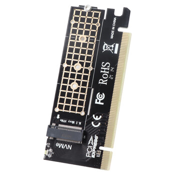 佳翼（JEYI）NVME硬盘转接卡 兼容部分PCIe5.0向下兼容PCIe4.0/3.0 X16 m.2 NVME满速M-Key扩展GEN3转接卡 
