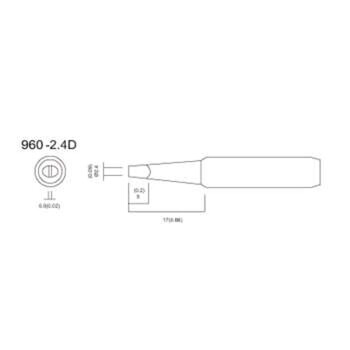 快克（QUICK） 960-2.4D 960系列恒温烙铁头