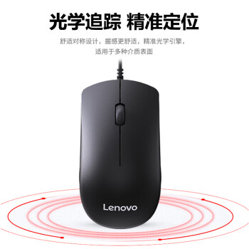 联想（Lenovo）MK11有线键鼠套装 键盘 全尺寸 办公鼠标键盘套装 商务电脑键盘笔记本键盘