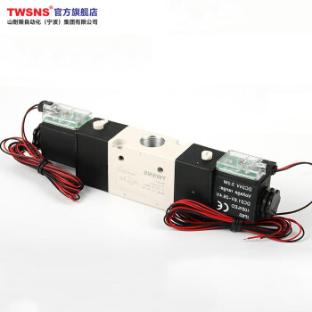 山耐斯TWSNS 气动电磁阀欧标三位五通双电控制阀Q4V230C-08 DC24V