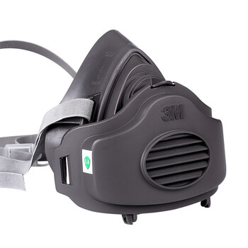 3M 3270防尘面具KN95防雾霾打磨煤矿装修防尘套装配25片3701防尘滤棉1个装