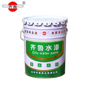 齐鲁（QILU）水性调和漆醇酸漆大桶金属漆防护漆翻新栏杆彩钢瓦铁门改色通用水性漆钢结构漆 20kg/桶 灰色