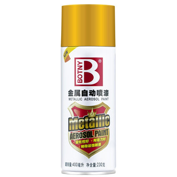 保赐利/BOTNY超能金属自喷漆 手喷漆 防锈油漆 18K金 型号：B-1709 NO.188 230g/368ml 1瓶