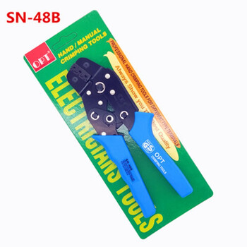 中国台湾OPT棘轮式绝缘欧式连续裸端子压线钳  SN-48B SN-48B 铬钒合金钢