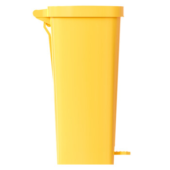 科力邦（Kelibang） 医疗垃圾桶 医院用垃圾箱卫生桶商用有盖垃圾桶废物回收箱翻盖50升 KB1010 黄色脚踏款