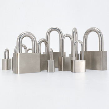 海斯迪克 HK-5157 304不锈钢挂锁 电力表箱锁防水锁头 挂锁 60mm短梁通开