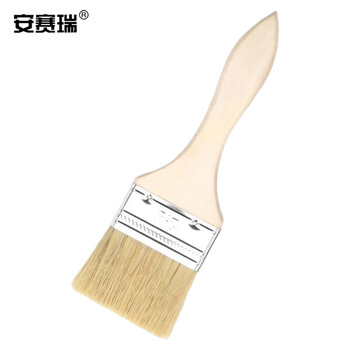 安赛瑞 木质油漆刷油漆刷子 木柄刷子 扫灰刷油刷 排笔刷 2.5寸 毛长44mm（20把装）22318