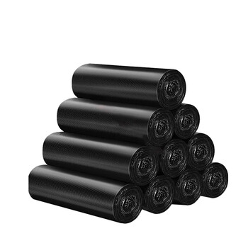 共泰 背心式手提垃圾袋 居家日用办公分类方便袋 黑色加厚防刺破塑料袋 PE材质 35*60cm 1.5丝 1000只装