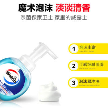 威露士 个人清洁 清香型健康呵护泡沫洗手液 两支装 225ml*2瓶